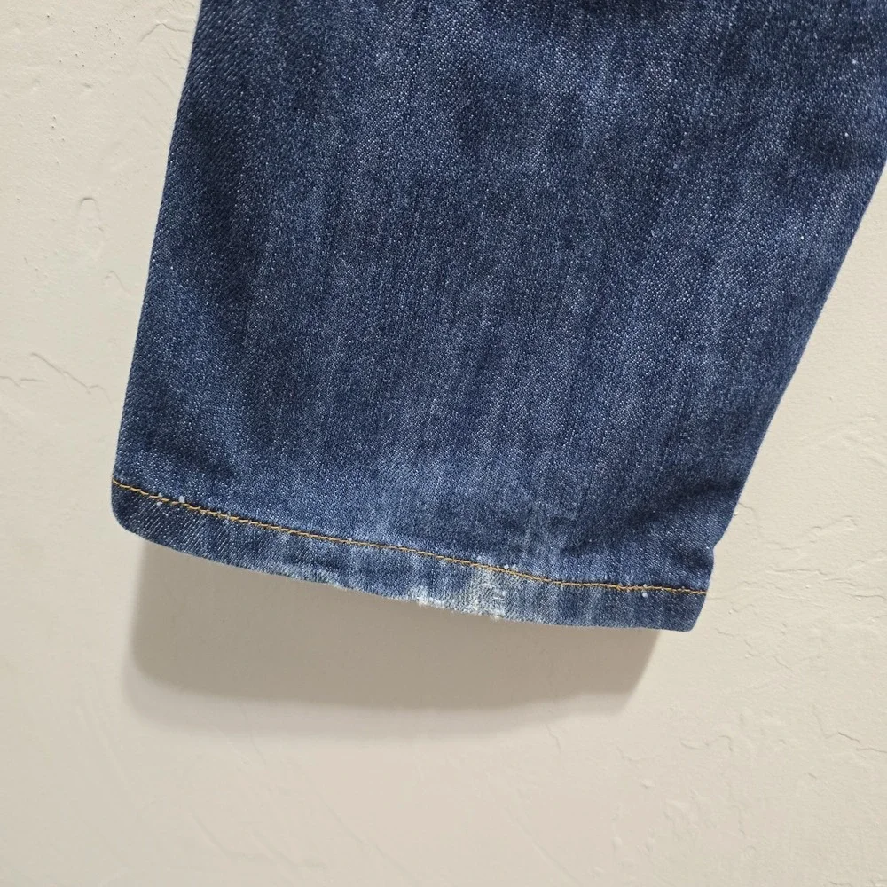 Disney Store Tinker Bell Girls Jeans Size 10/12 Embroidered Denim Pants Y2K